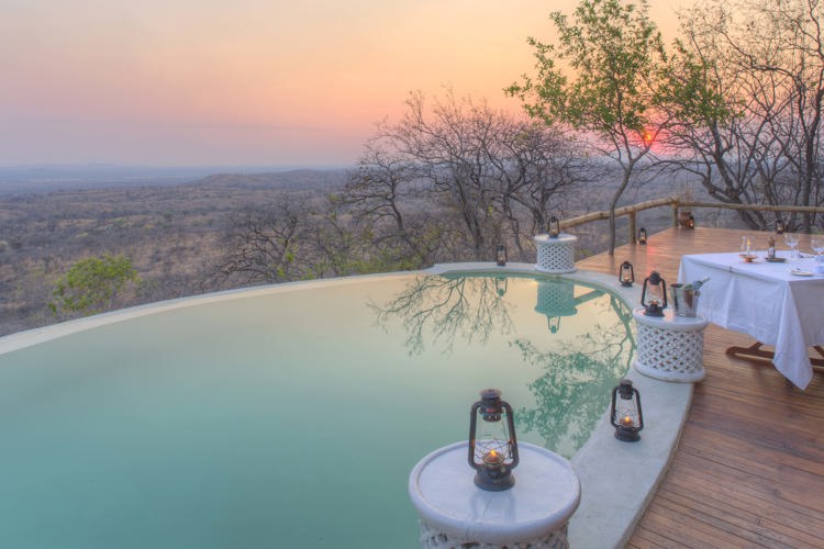 ikuka safari camp pool area tanzania yellow zebra safaris