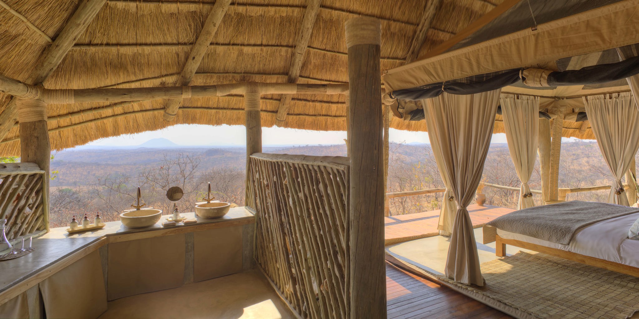 ikuka safari camp bathroom tanzania yellow zebra safaris