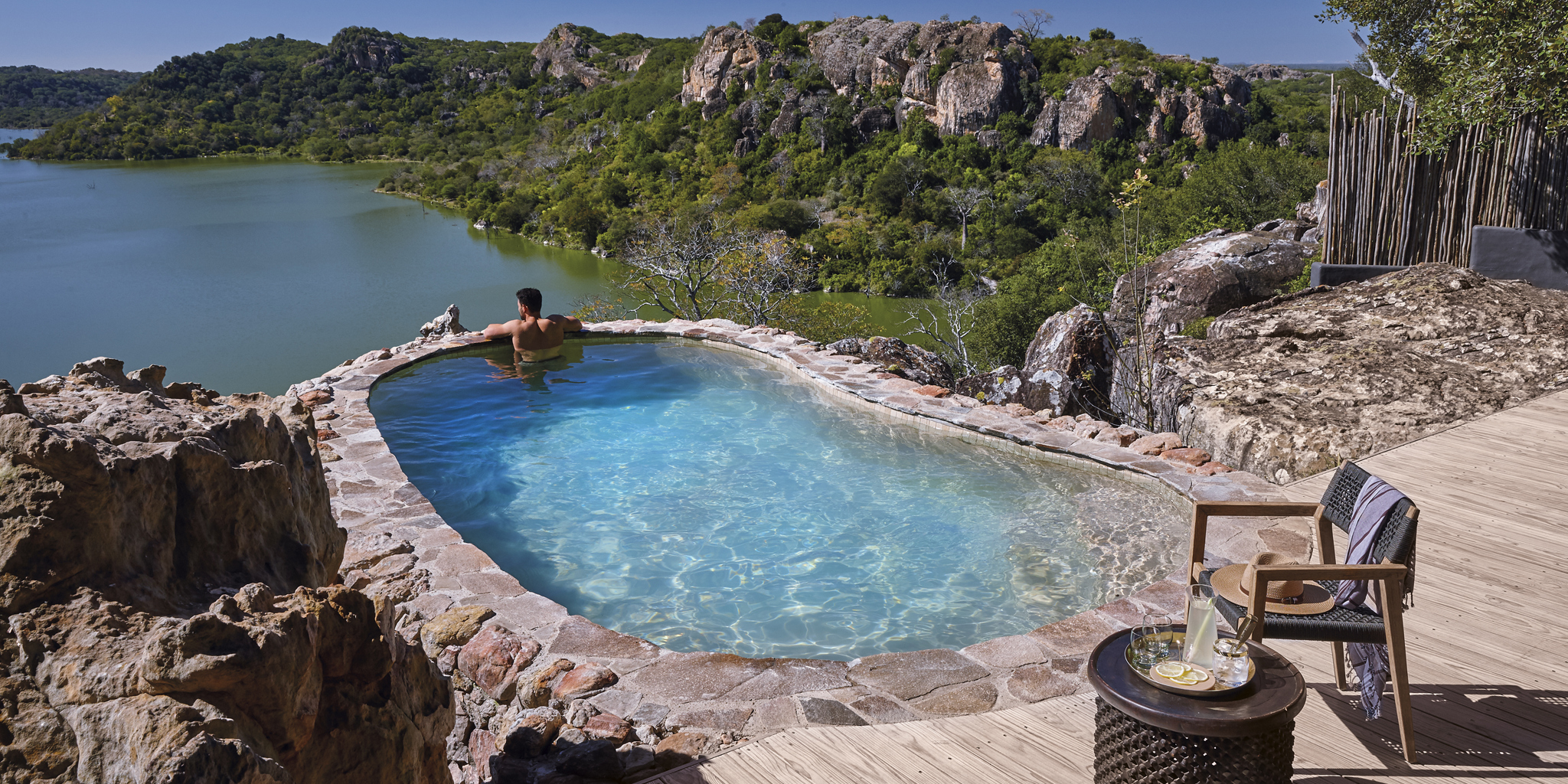 singita pamushana rock pool zimbabwe yellow zebra safaris