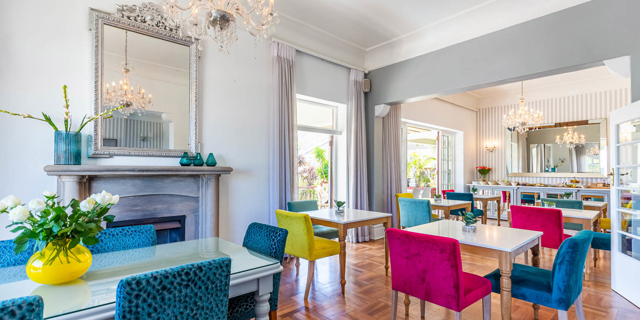 The Clarendon Fresnaye dining South Africa Yellow zebra safaris