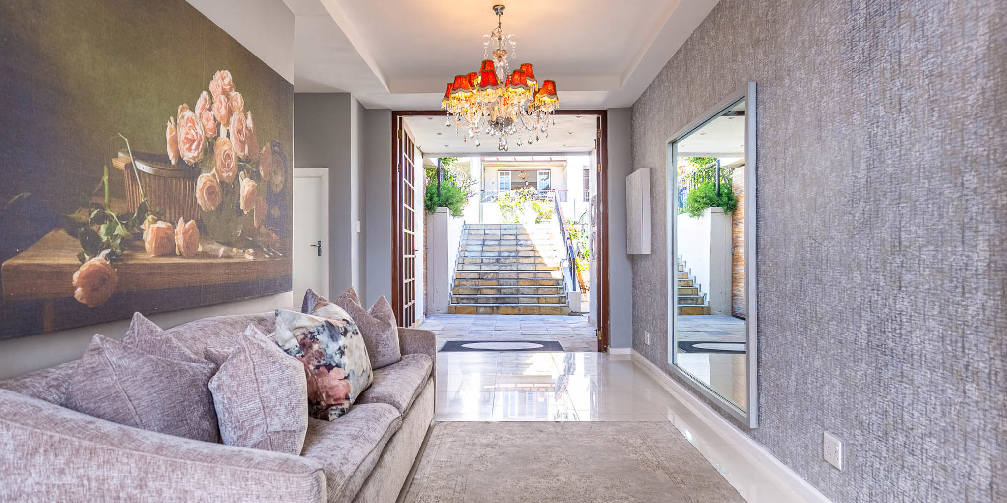 The Clarendon Fresnaye lounge area South Africa Yellow zebra safaris