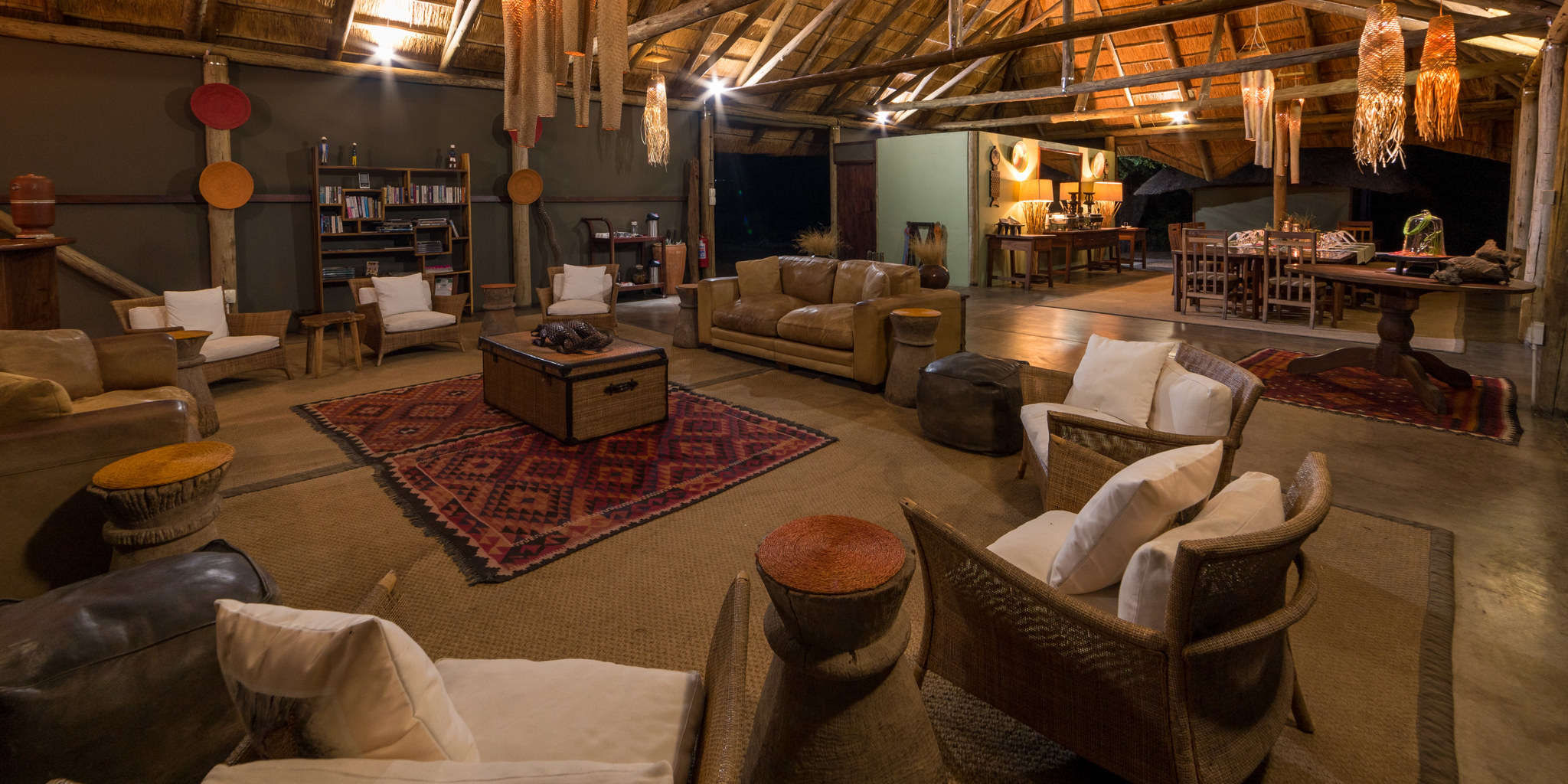 camp hwange living area zimbabwe yellow zebra safaris