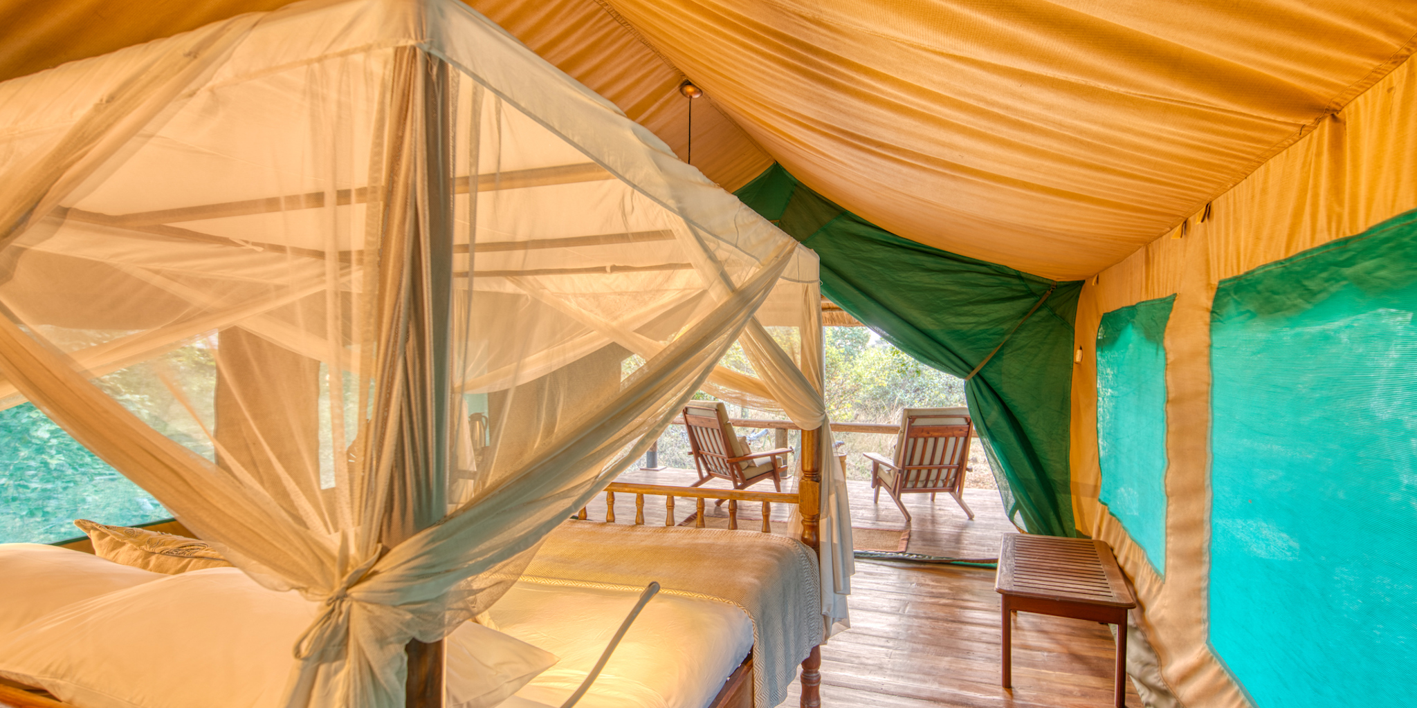 mbali mbali katavi double room view tanzania yellow zebra safaris