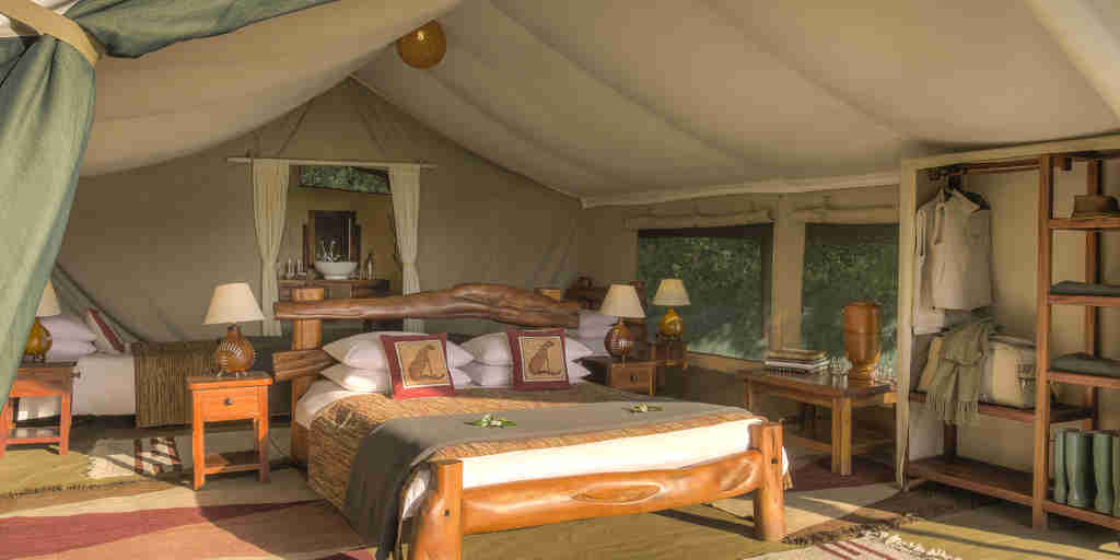 kicheche mara camp double room kenya yellow zebra safaris