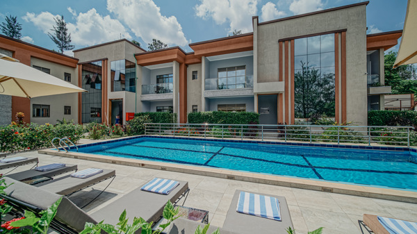 heaven boutique pool rwanda yellow zebra safaris