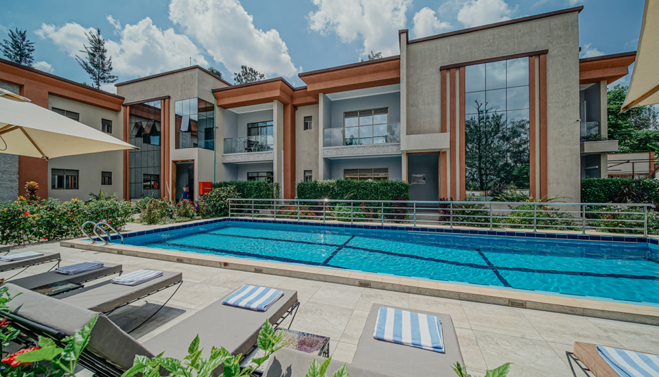 heaven boutique pool rwanda yellow zebra safaris