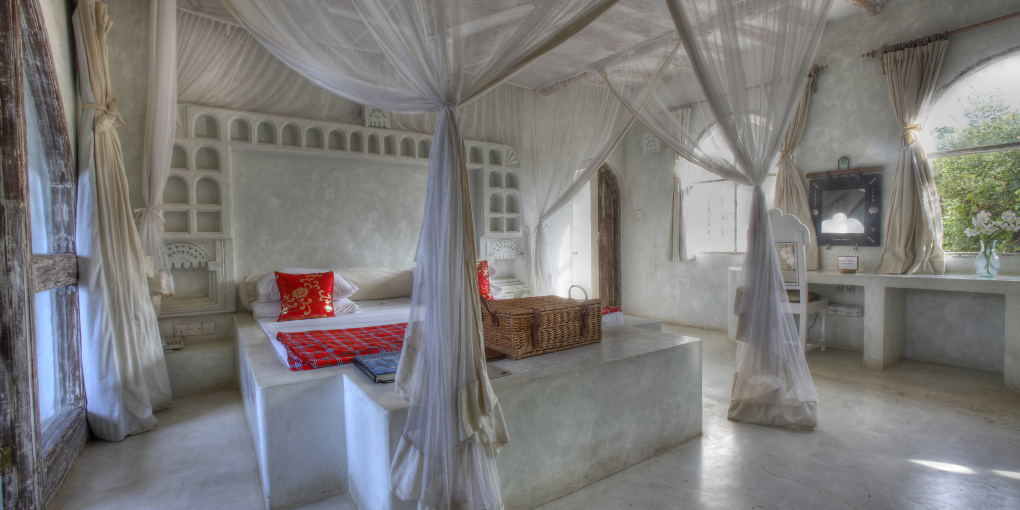 msambweni beach house bedroom yellow zebra safaris