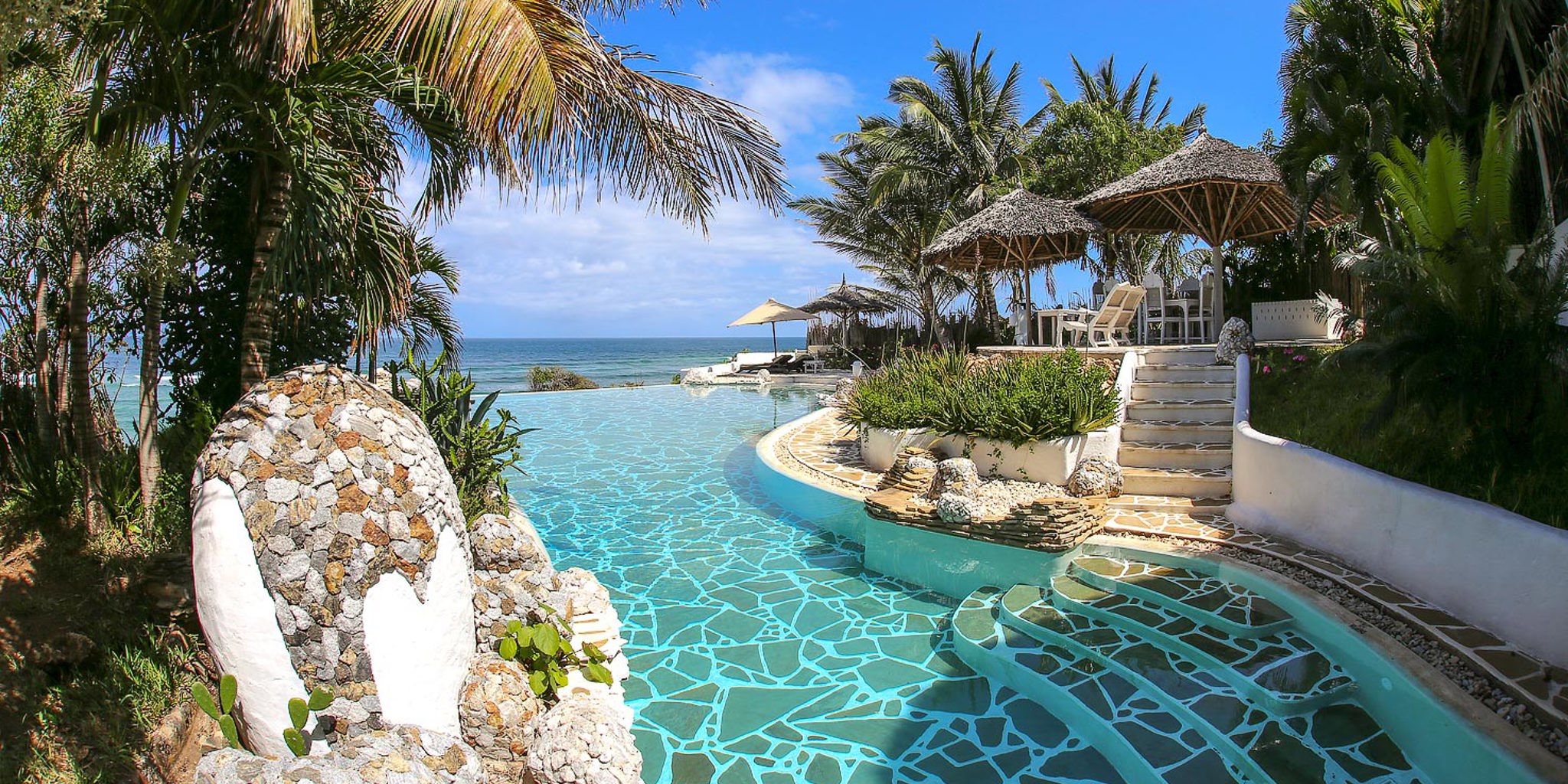 msambweni beach house pool yellow zebra safaris