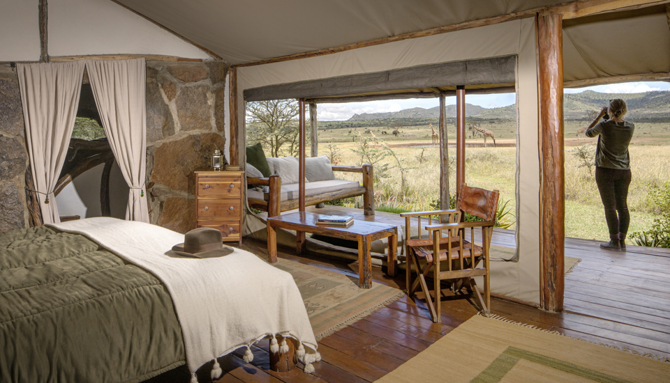 enasoit double bedroom kenya yellow zebra safaris