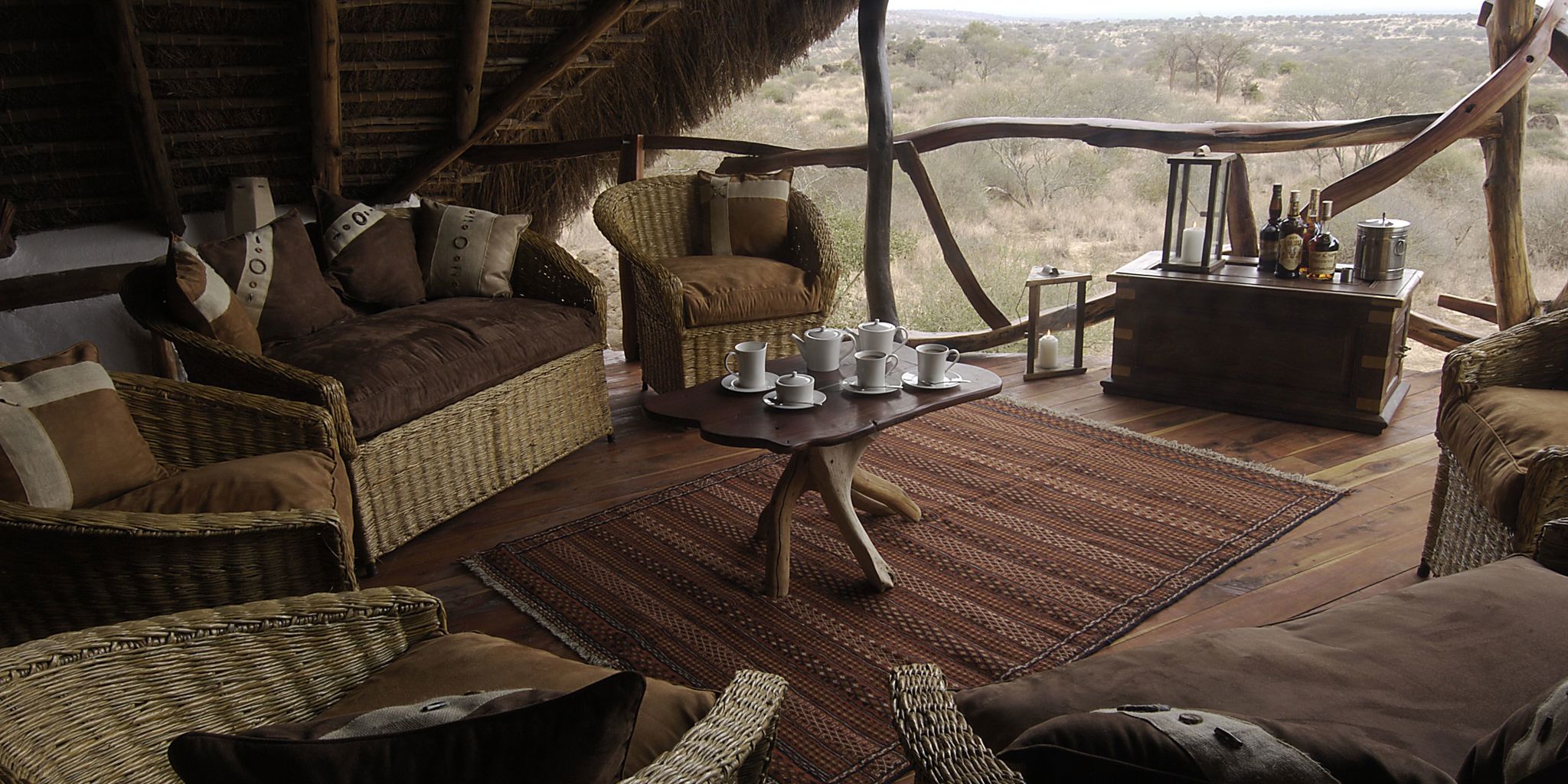 satao elarai viewing deck kenya yellow zebra safaris