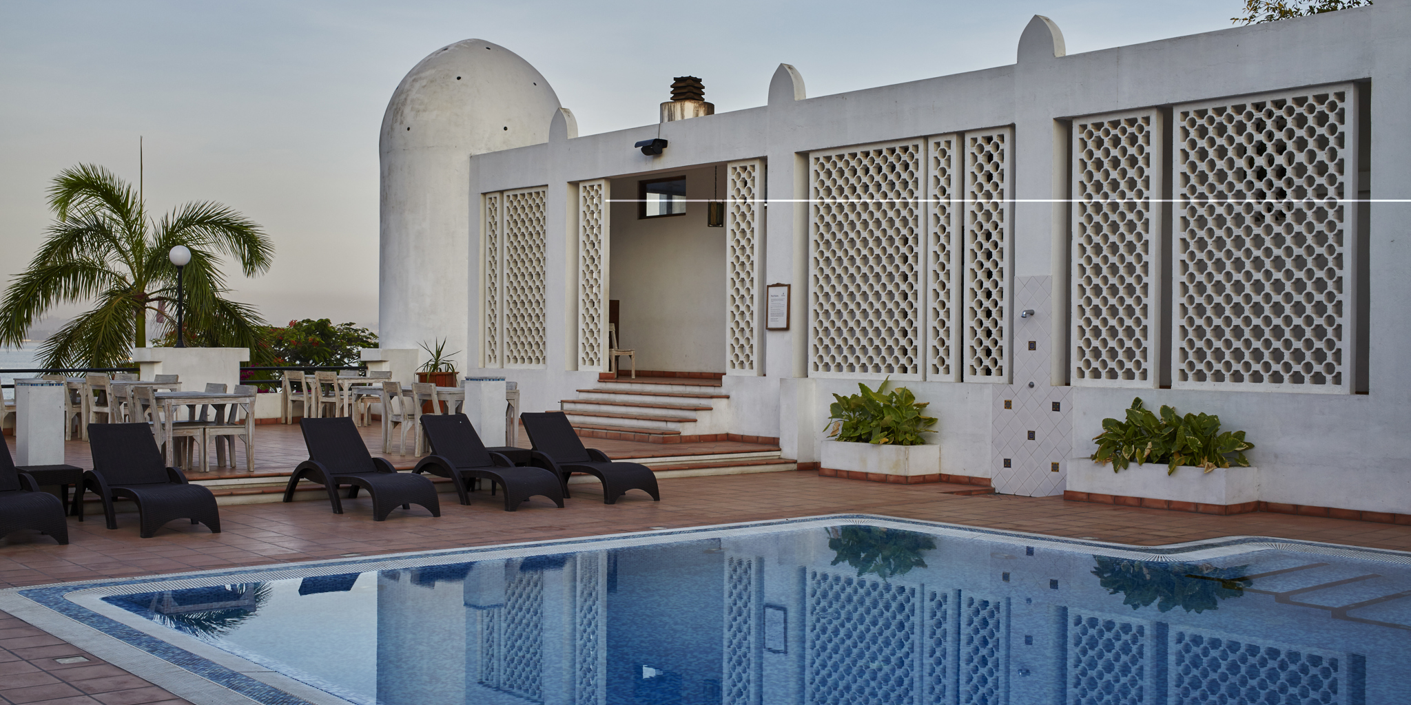 hotel slipway pool area tanzania yellow zebra safaris