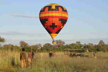 Hot air balloon africa