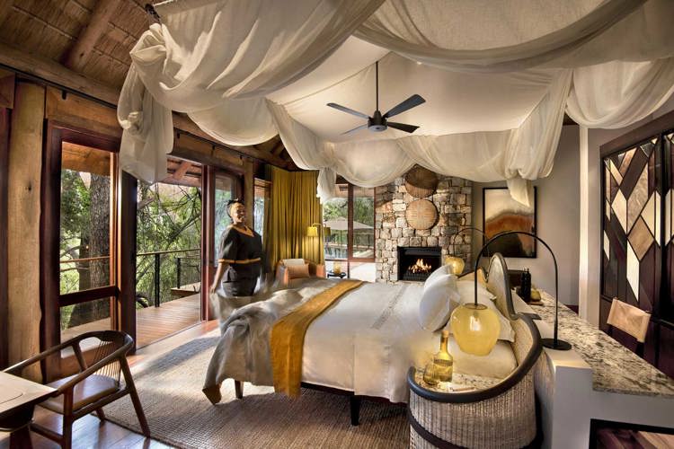 Bedroom at Morukuru Lodge, Madikwe