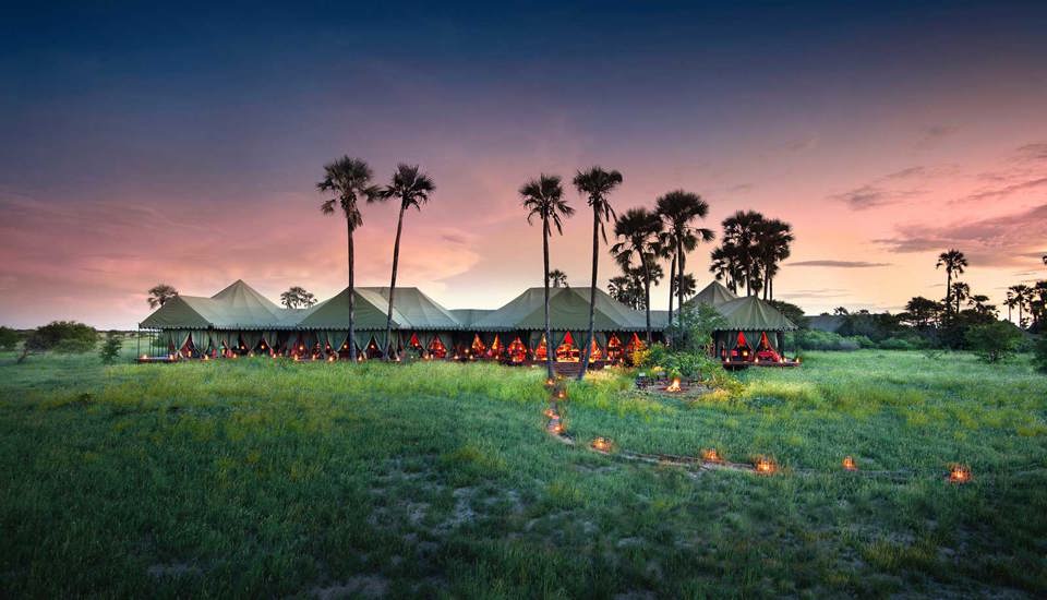 Mess tent at Jacks Camp, Botswana