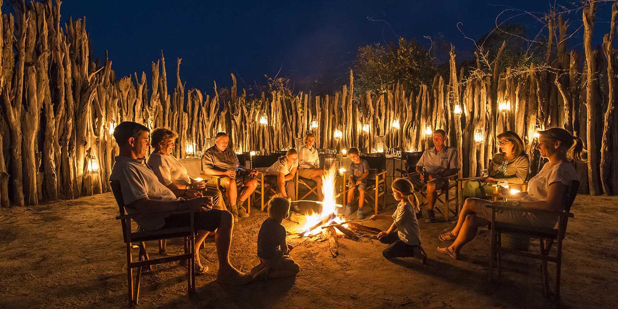 Boma at the Linyanti Tente Camp, Botswana