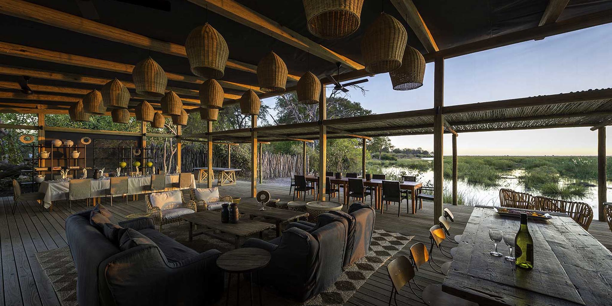 Linyanti Tented Camp main area, Botswana