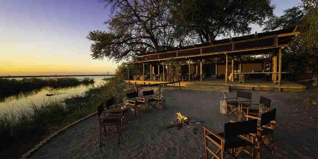 Sunset views at Linyanti Tented Camp, Botswana