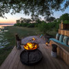 Evening firepit at Duma Tau, Botswana