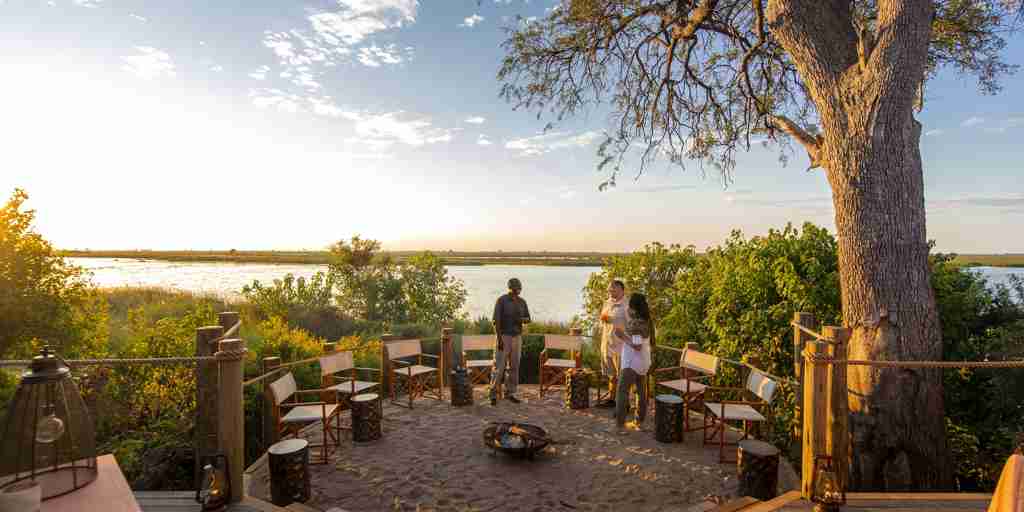 Sunset drinks at Little DumaTau, Botswana