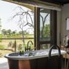 Bathroom views at Xigera Safari Lodge