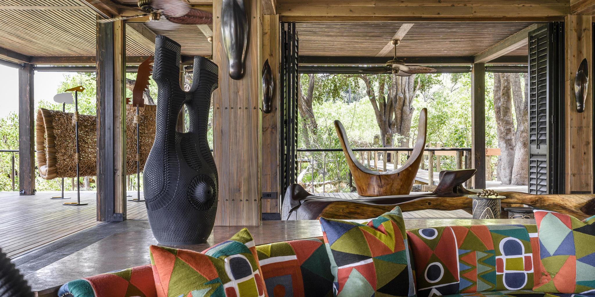 Main area at Xigera Safari Lodge, Botswana