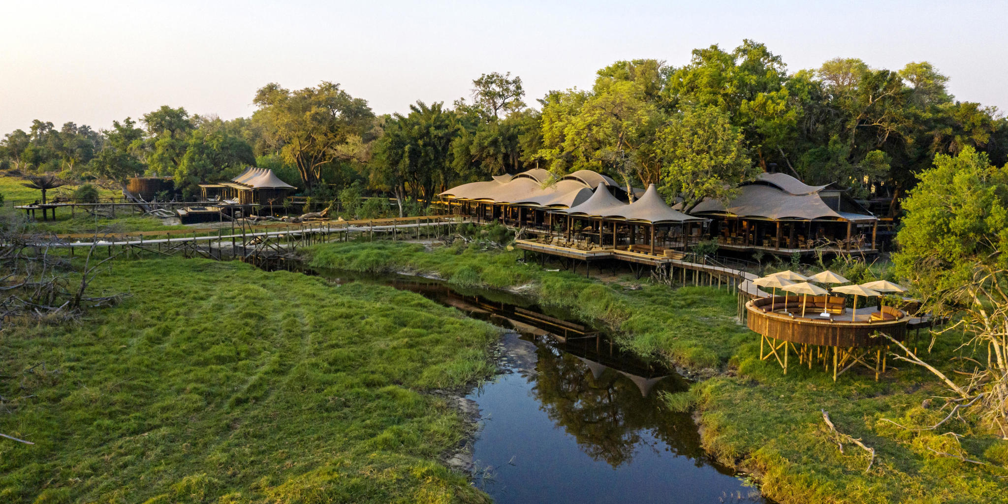 Rvier views at Xigera Safari Lodge, Botswana