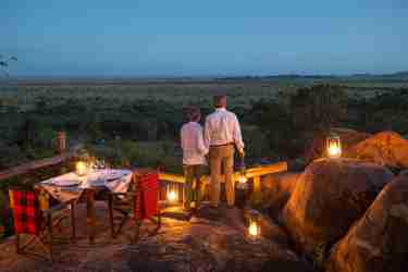 Private dining, Serengeti Pioneer Camp, Tanzania