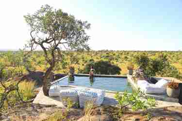 Swimming pool view, Nimali Mara, Tanzania