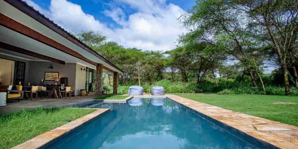 Swimming pool, Hamerkop House by Lemala, Tanzania