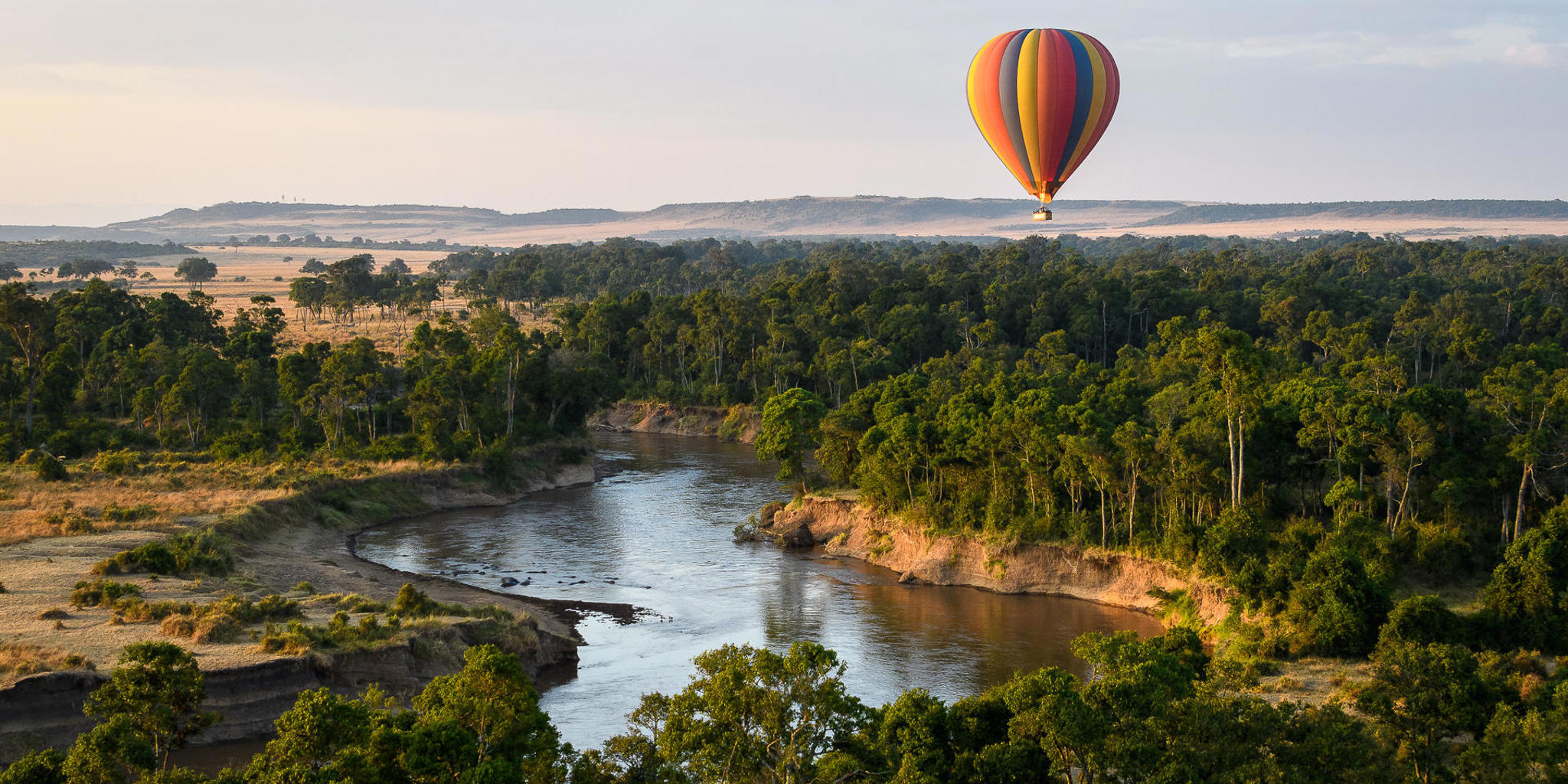 Offbeat Ndoto views hot air balloon, Kenya