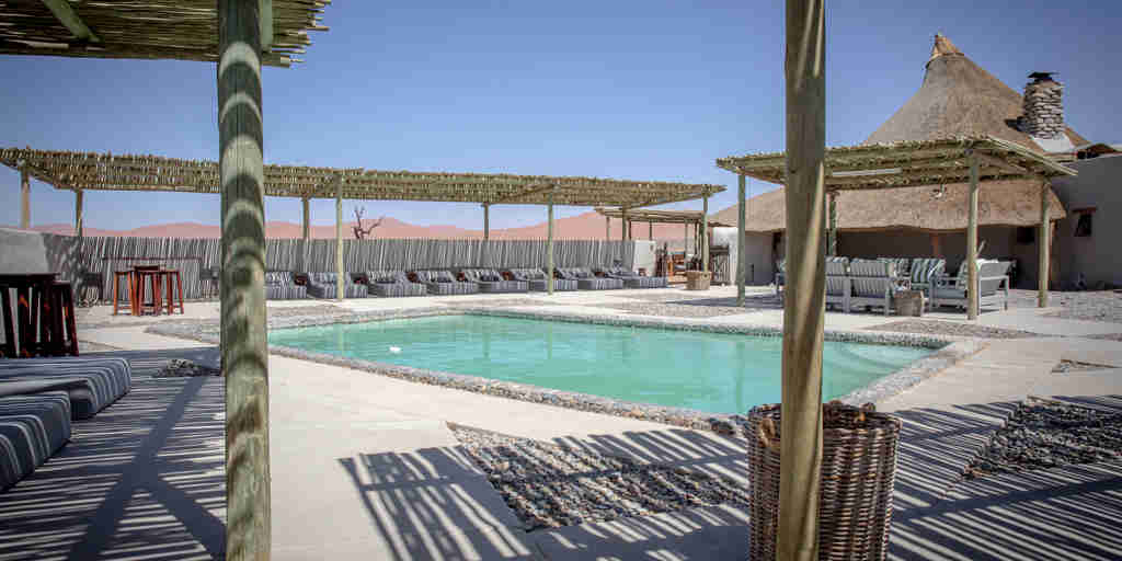 Swimming pool, Kulala Desert Lodge, Namibia