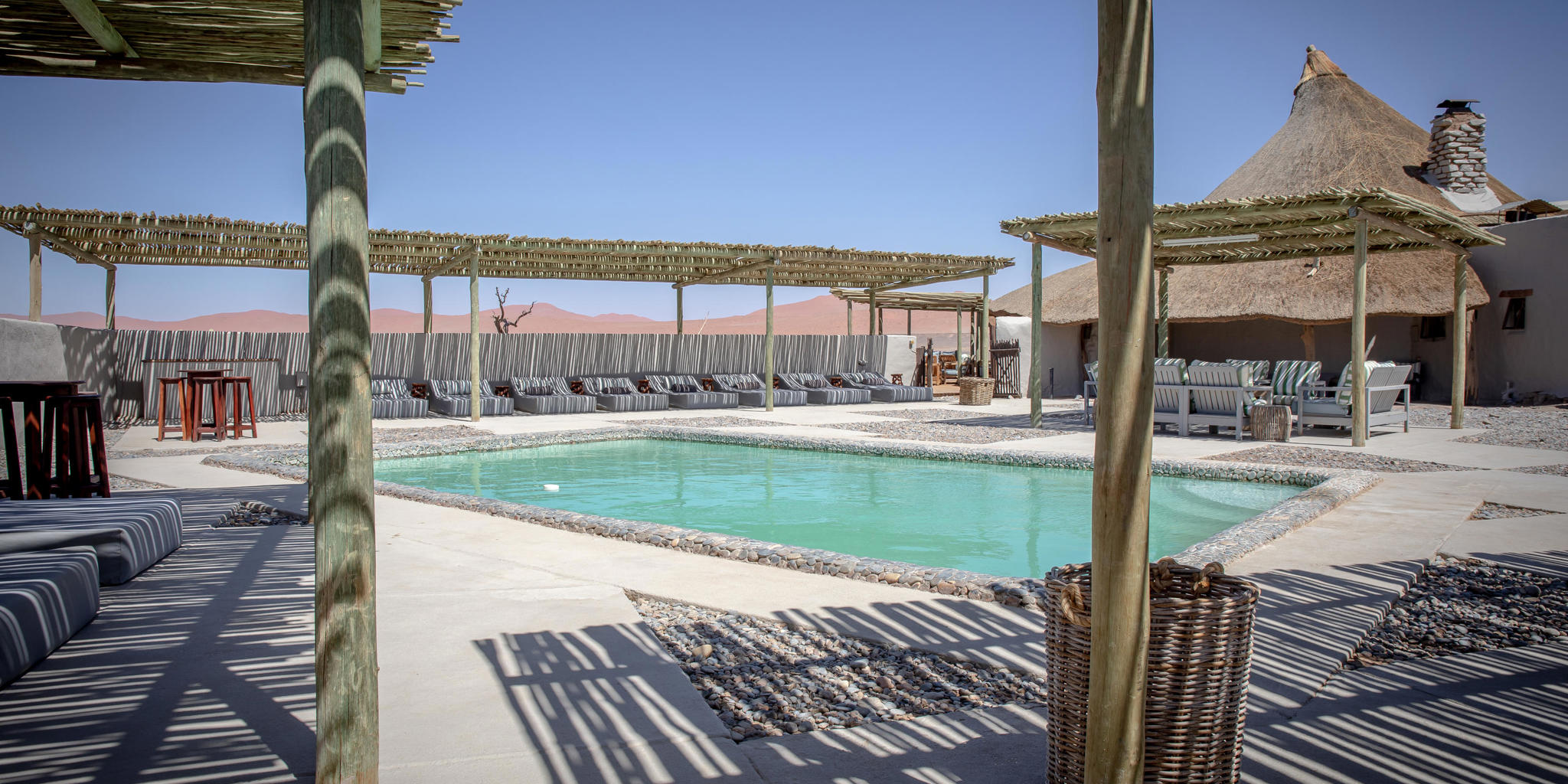 Swimming pool, Kulala Desert Lodge, Namibia