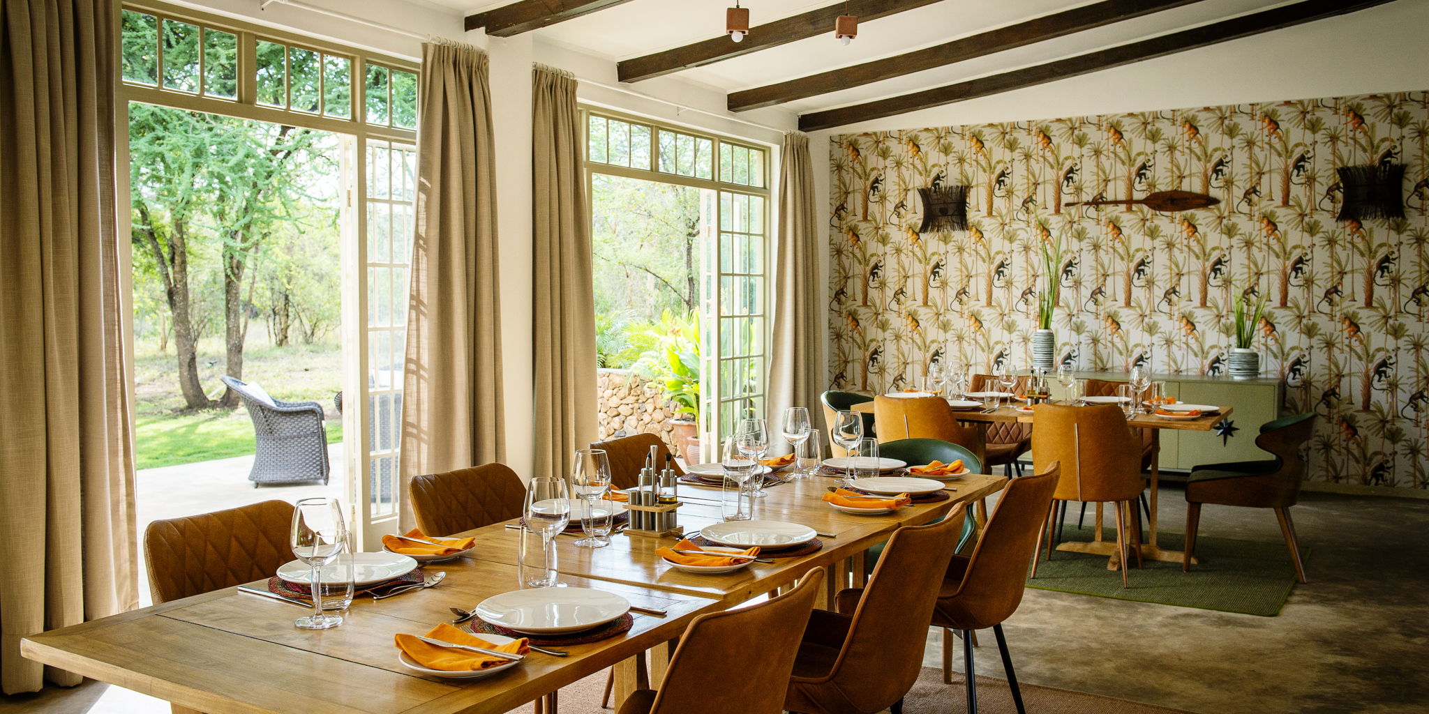 Dining area, Golf Safari House, Arusha, Tanzania