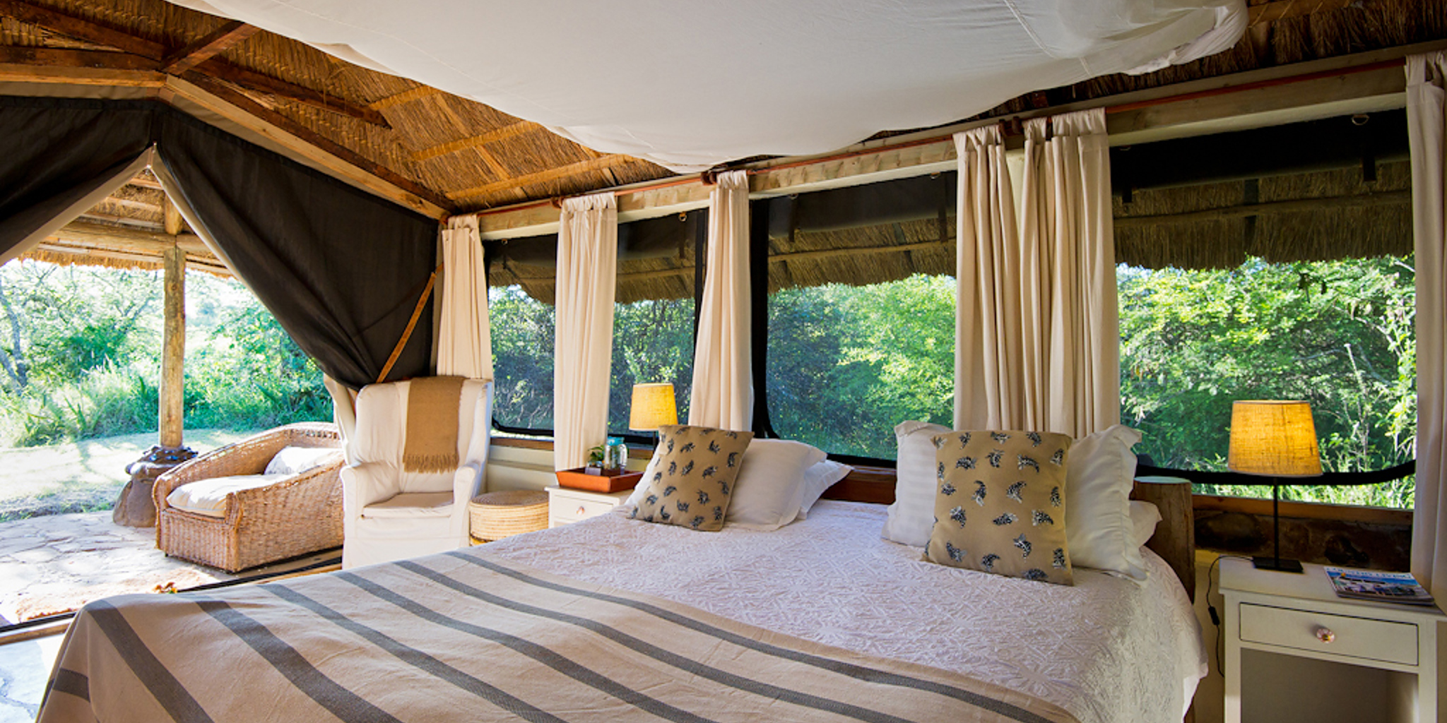 Banda bedroom, El Karama, Kenya