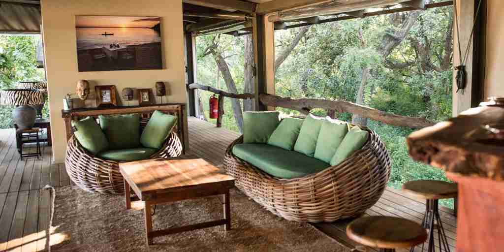 Lounge area, Shawa Luangwa Camp, Zambia