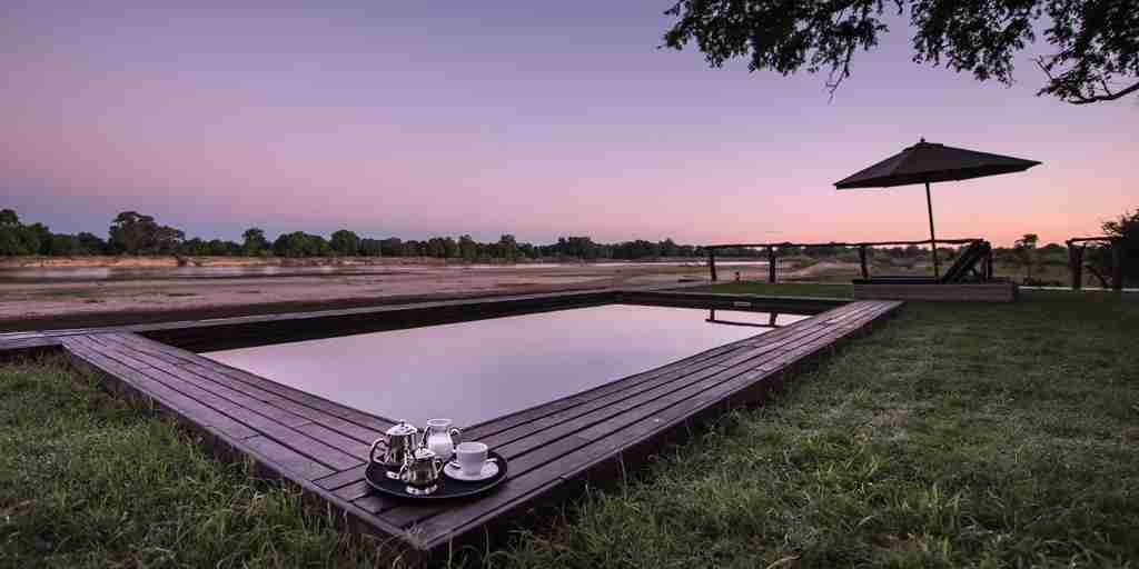 Swimming pool, Shawa Luangwa Camp, Zambia