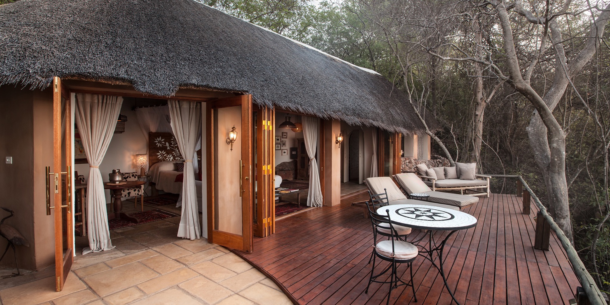 Birdhouse veranda at Tongabezi, Zambia