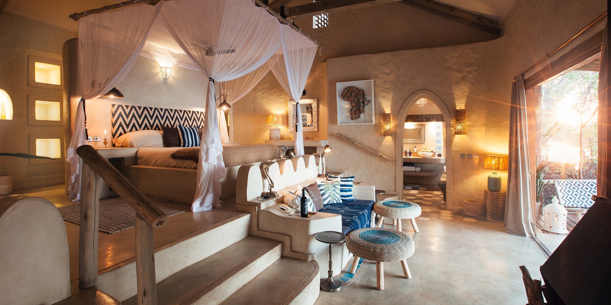 Nut House bedroom, Tongabezi, Zambia