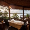 Tree House outdoor bath, Tongabezi, Zambia