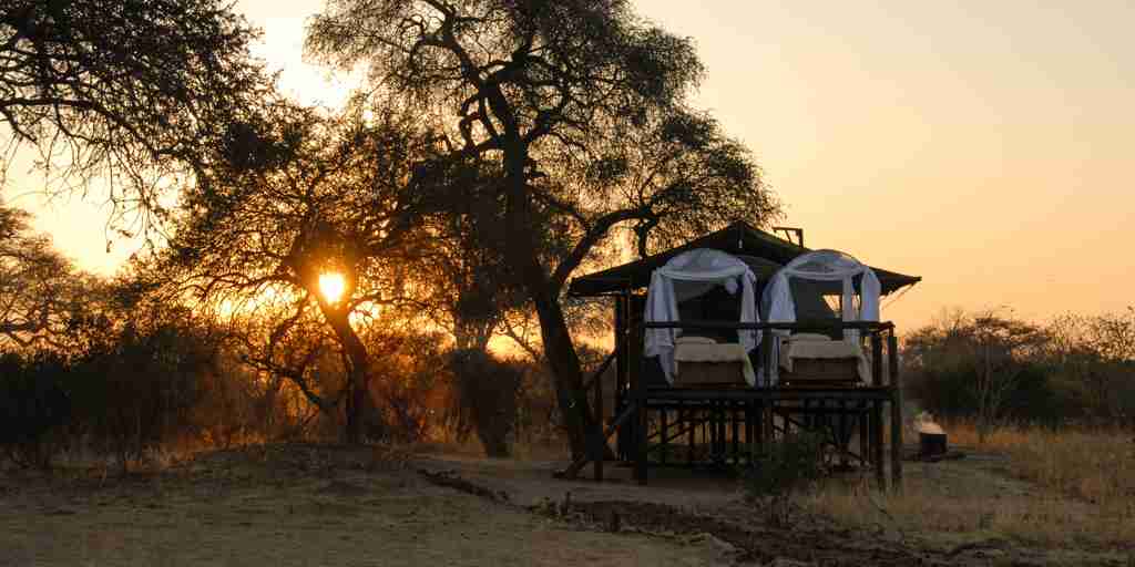 Guest tent, Jozibanini Camp, Hwange, Zimbabwe