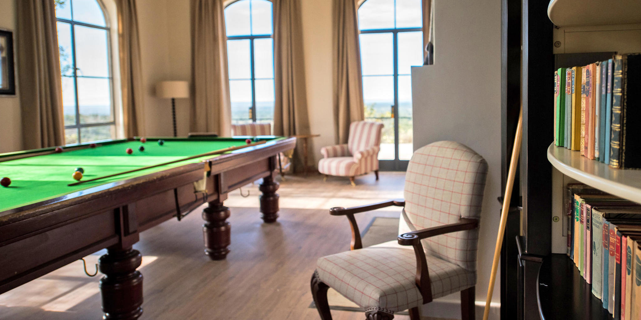 Billiards room, Governors Mugie House, Kenya