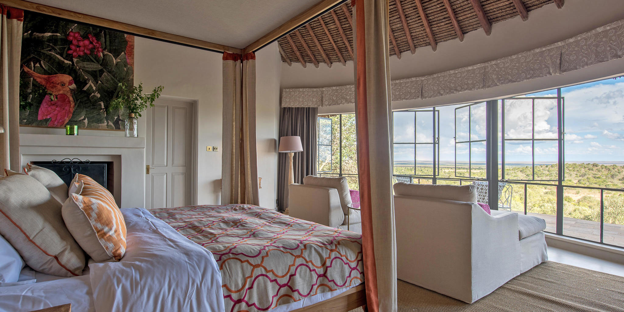 Double cottage view, Governors Mugie House, Kenya