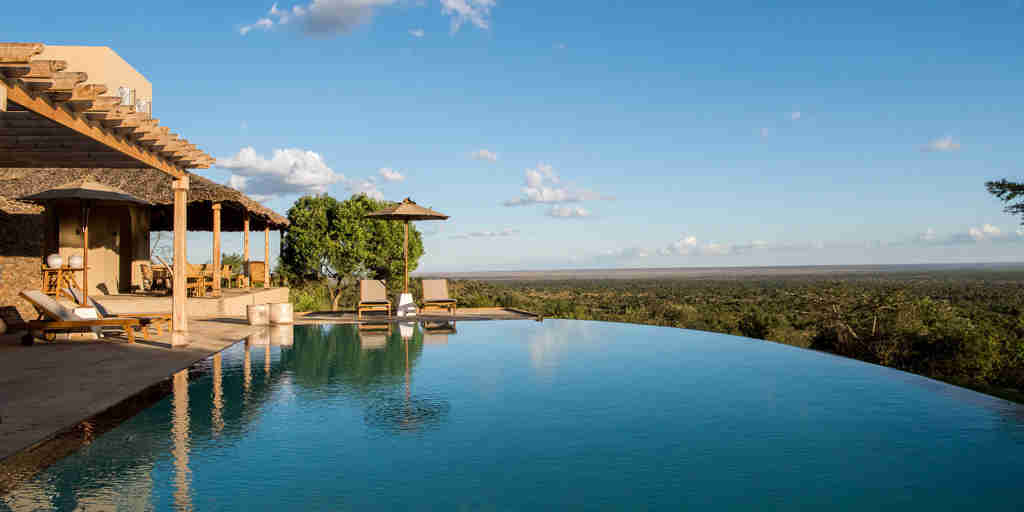 Swimming pool, Governors Mugie House, Kenya