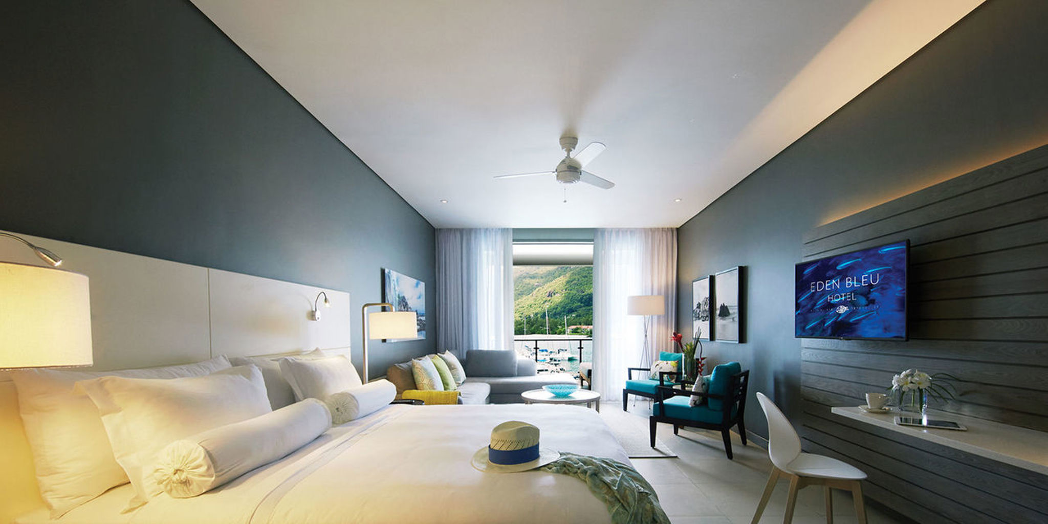 double bedroom, eden bleu hotel, mahe, the seychelles
