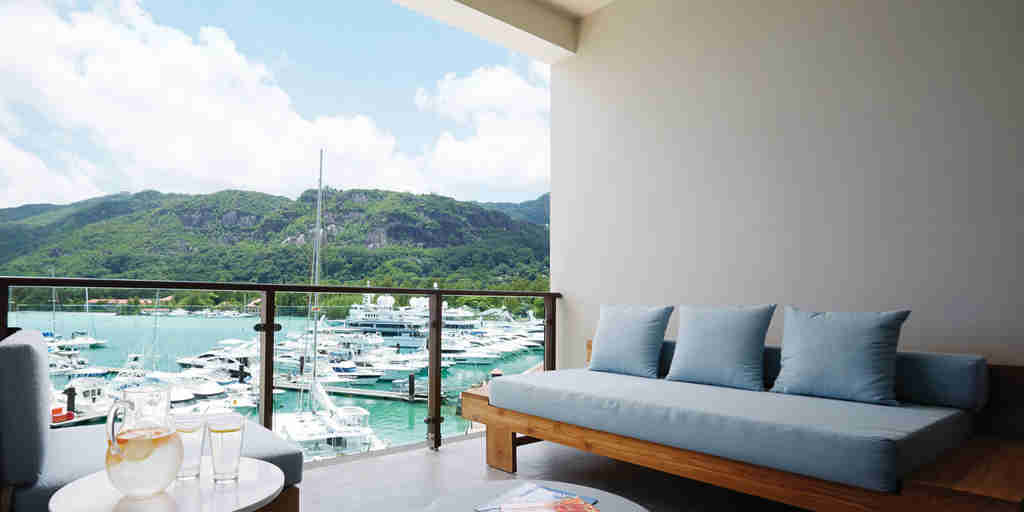 balcony, eden bleu hotel, mahe, the seychelles