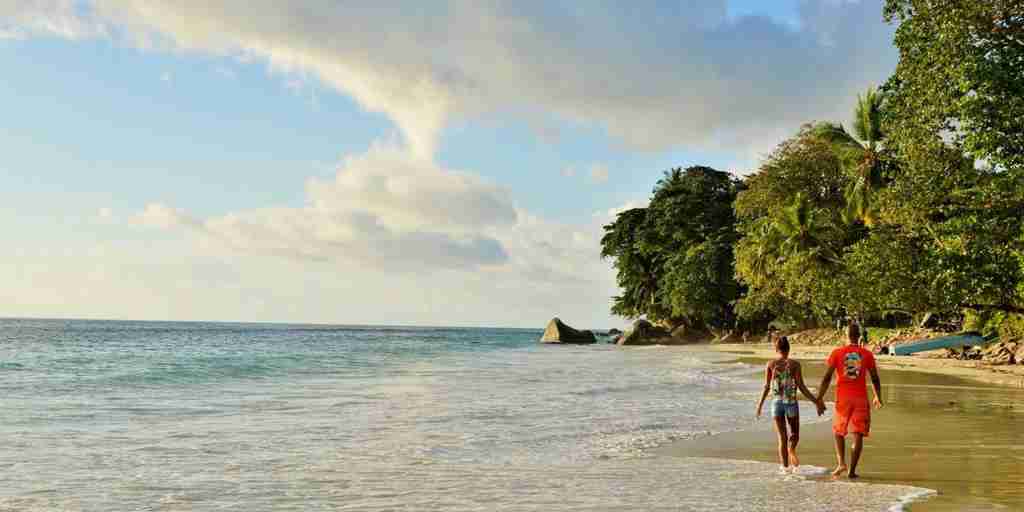 beach, eden bleu hotel, mahe, the seychelles