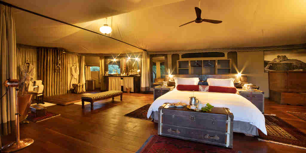 bedroom, mara plains camp, greater mara, kenya