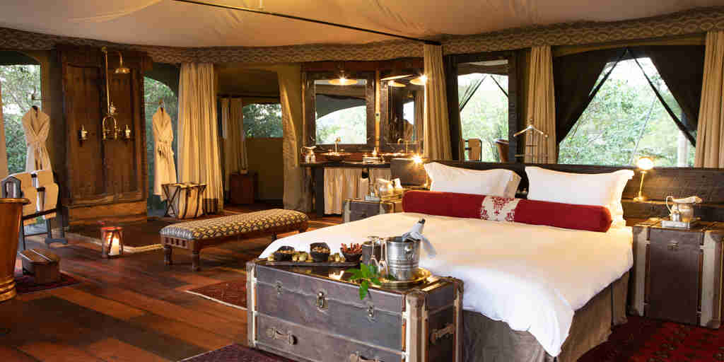 double bedroom, mara plains camp, greater mara, kenya