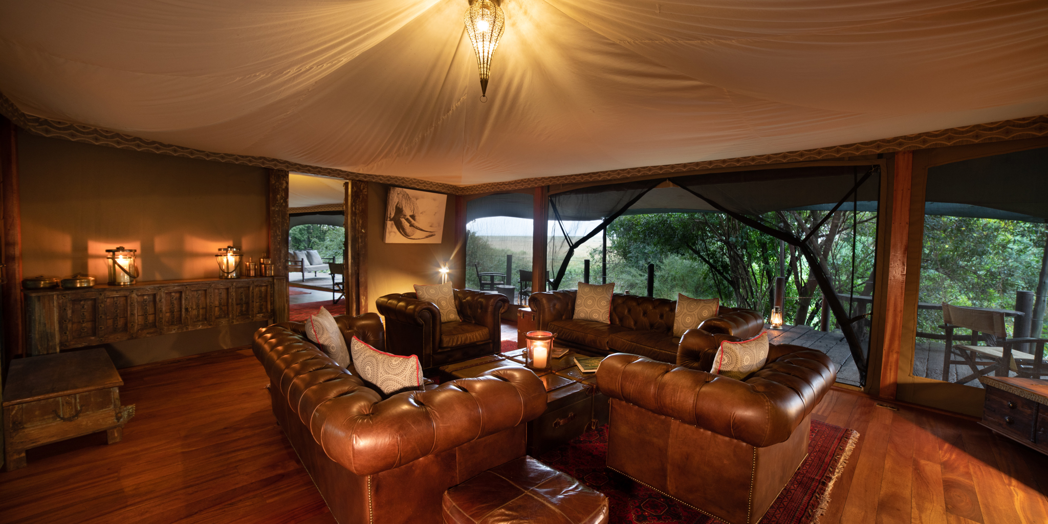 main area, mara plains camp, greater mara, kenya