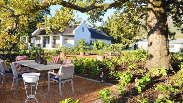 cottage dining, boschendal, the winelands, south africa